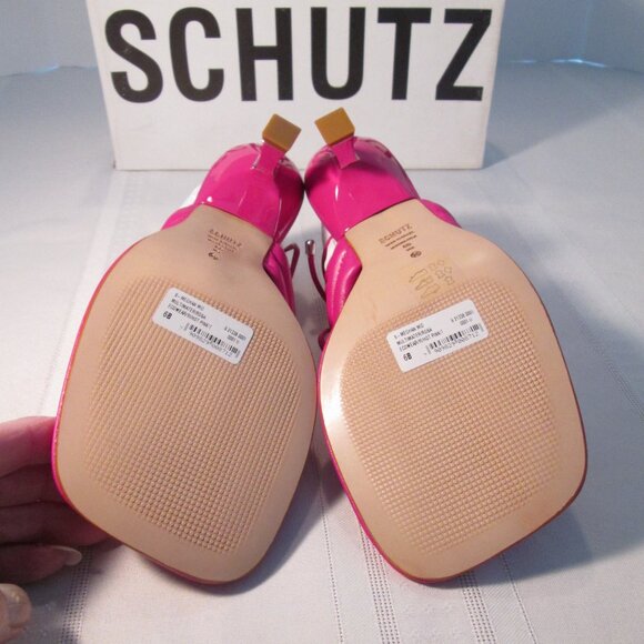 Schutz S-Meghan Hot Pink Strappy Sandal NIB Sz 6M - Picture 10 of 14
